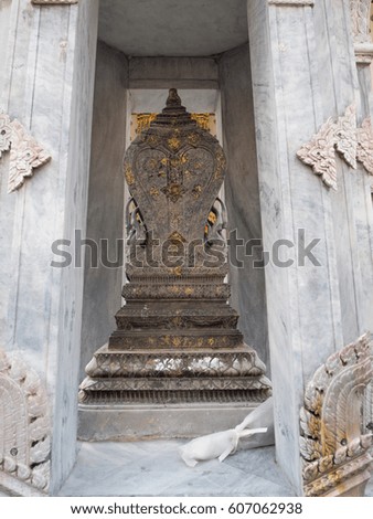 boundary marker of wat arun temple Bangkok, Thailand