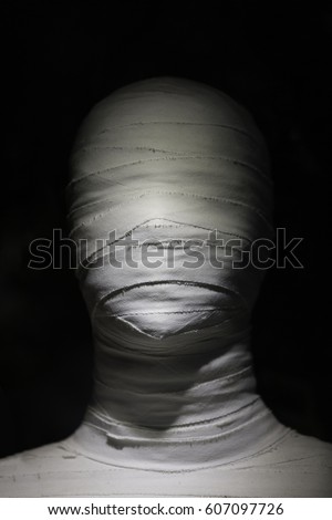 Mummy Wrapped In Plastic Woman