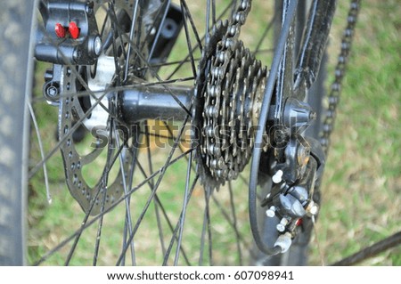 Bike gears cogs wheel
