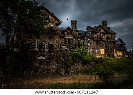 Abandoned horror house
