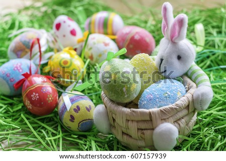 Easter Eggs and bunny