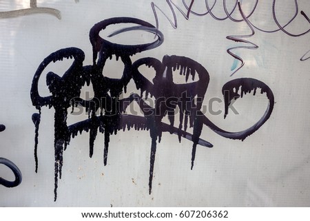 Beautiful street art of graffiti. Abstract color creative drawing fashion on walls of city. Urban contemporary culture. Title paint on walls. Culture youth protest. ABSTRACT PICTURE. Tag, tagging 