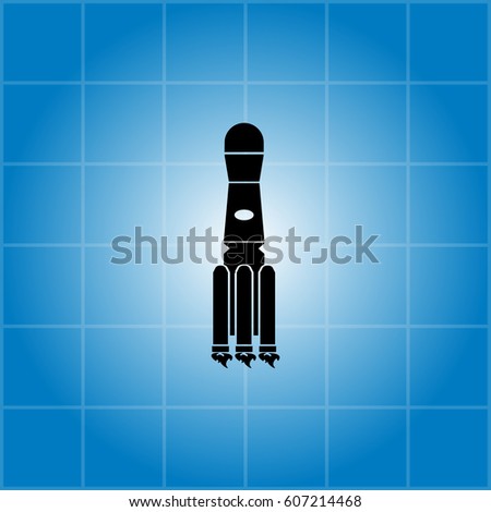 Rocket icon. vector illustration
