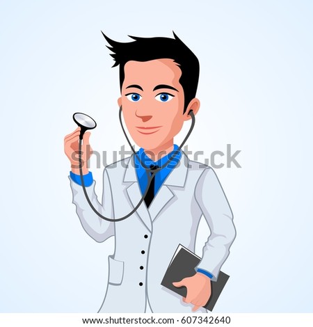 Man doctor clip art design