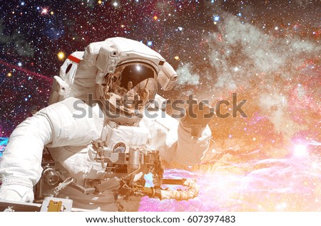 NASA space exploration astronaut. Elements of this image furnished by NASA.
