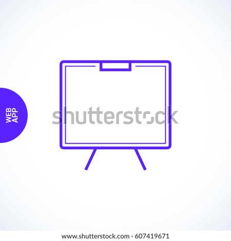 Training isolated minimal single flat linear icon. Line vector icon for websites and mobile minimalistic flat design.