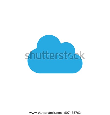 Cloud icon vector, filled flat sign, solid colorful pictogram isolated on white. Symbol, logo illustration. Pixel perfect