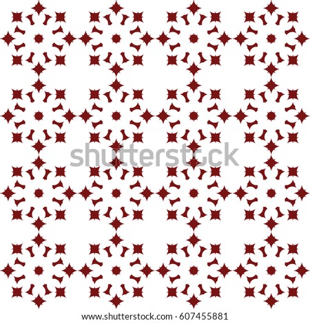 Vector seamless pattern. Modern stylish texture. Repeating geometric tracery. Contemporary graphic design. Red color Background.