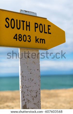 South Pole sign 