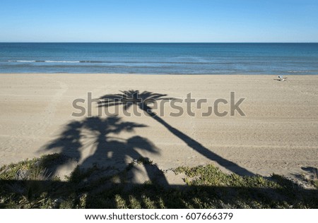 beach in La Manga, Spain 