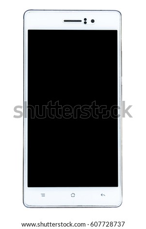 smartphone isolated on over White background