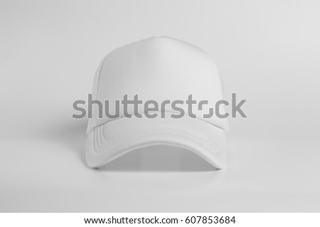 Truckers cap front view Royalty-Free Stock Photo #607853684