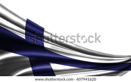Flag Finland with the place for your text or the image.