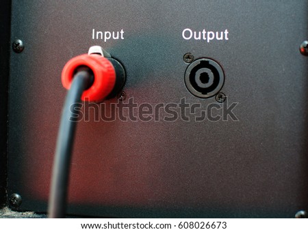 input and output Royalty-Free Stock Photo #608026673