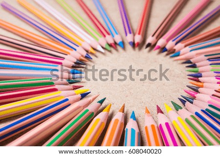 Colorful wooden pencils isolated on background