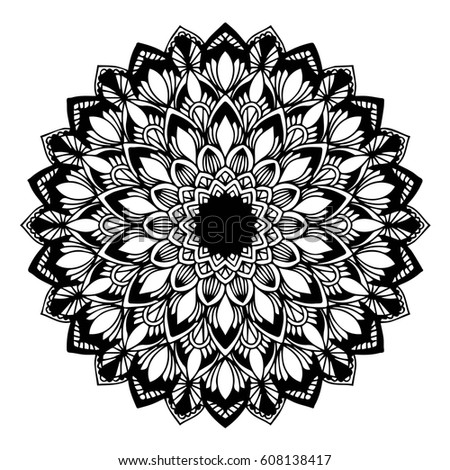 Mandalas for coloring book. Decorative round ornaments. Unusual flower shape. Oriental vector, Anti-stress therapy patterns. Weave design elements. Yoga logos Vector.
