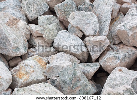 Soft focused picture of Pile of  Rock stones. Abstract natural background texture