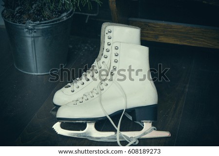 White skates