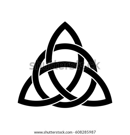 Celtic trinity knot. Royalty-Free Stock Photo #608285987