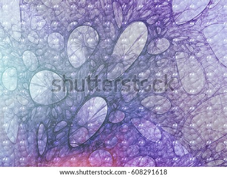Fractal art background for creative design. Abstract fractal. Decoration for wallpaper desktop, poster, cover booklet, card. Psychedelic. Print for clothes, t-shirt. Magic graphics.