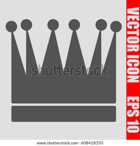Crown icon,sign,symbol,logo isolated in flat style.Vector illustration.