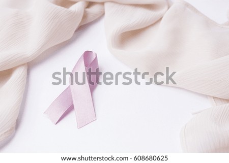 Pink ribbon, cancer awareness