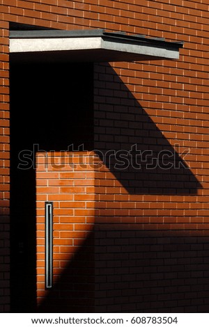 Brick-built facade