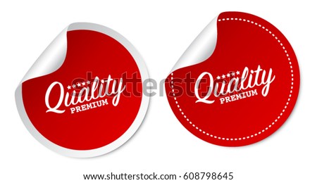 Premium Quality Stickers Royalty-Free Stock Photo #608798645