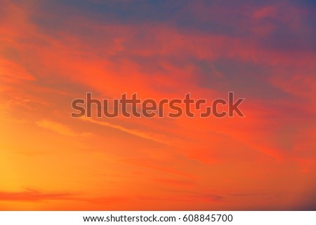 cloudscape at sunset