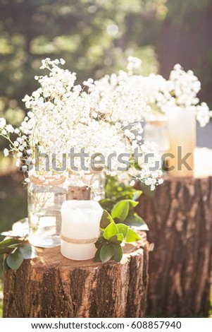 wood wedding decor