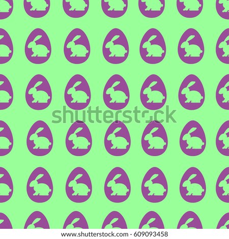 seamless pattern of Easter bunnies on a light background