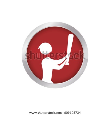 Sport game abstract man silhouette icon vector illustration graphic design