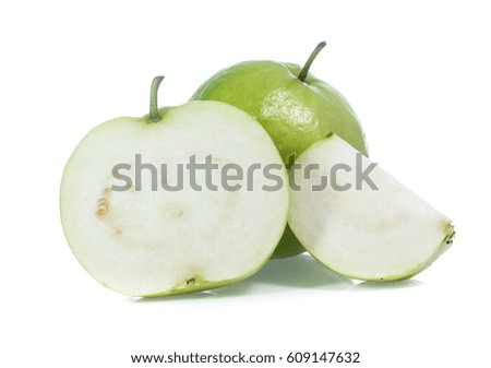 Guava isolated on white background