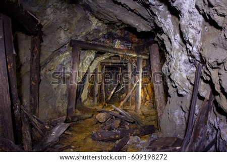 Destruction of timbering in an abandoned mine near Pezinok, western Slovakia