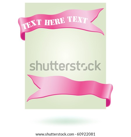 White blank paper icon with wrap paper ribbons vector