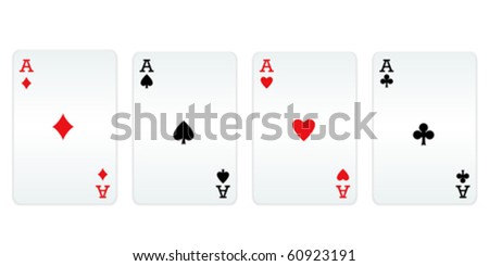Four aces of different card suits