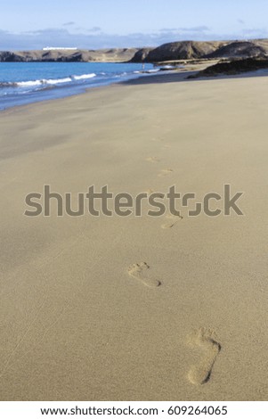 walk on the deserted beach