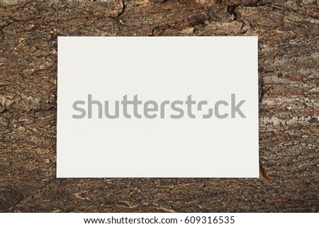 empty paper on a wooden background