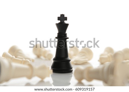 Success, Leadership,Think different, Chess business concept