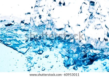 fresh clean water splash. macro