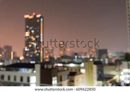 blur picture of City nightlife , Bokeh in the Night