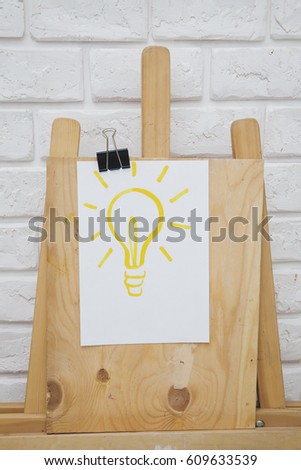 Drawing of a light bulb