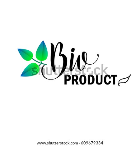 Bio product. Vector logo for your design.