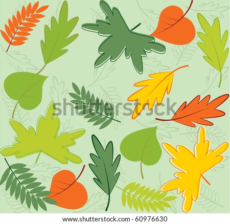 Leaf seamless pattern