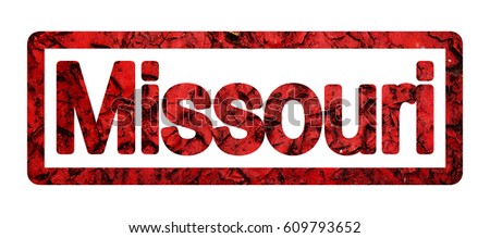 Missouri, the names of the States in the red frame