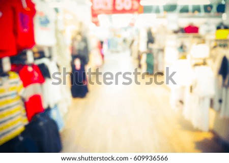 Picture blurred for background abstract and can be illustration to article of shopping mall