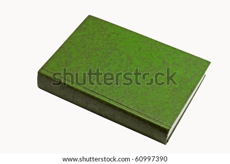Green thick book, leather skin cover
