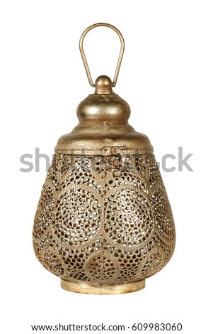 Ramadan Lantern isolated on white background