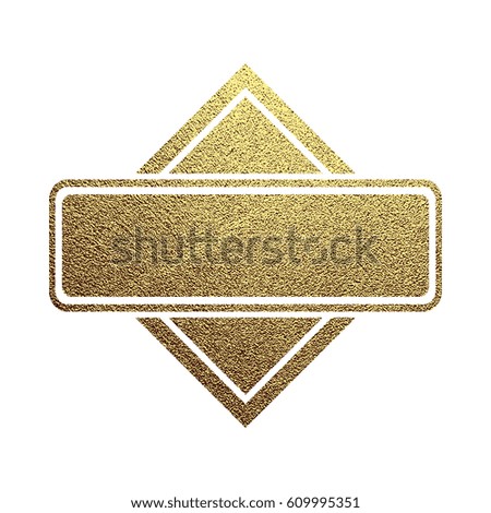 Gold emblem. Golden insignia. Luxury logo Vector Illustration