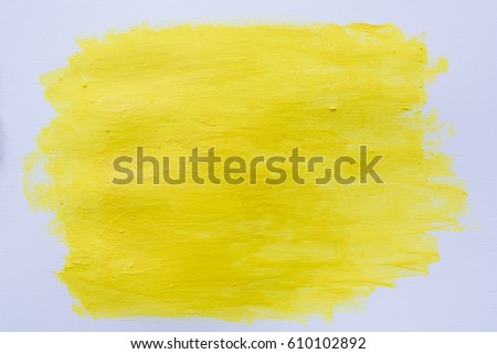 Abstract yellow watercolor background. Place for text and letters. mock up sample